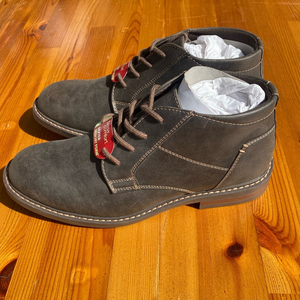 Dexter Comfort Cayden Mens Grey Boots🥾 sz 8.5